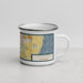 Right View Custom Cedarburg Wisconsin Map Enamel Mug in Woodblock