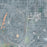 Cedar City Utah Map Print in Afternoon Style Zoomed In Close Up Showing Details