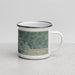 Right View Custom Cedar Falls Iowa Map Enamel Mug in Afternoon