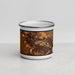 Front View Custom Cedar Falls Iowa Map Enamel Mug in Ember