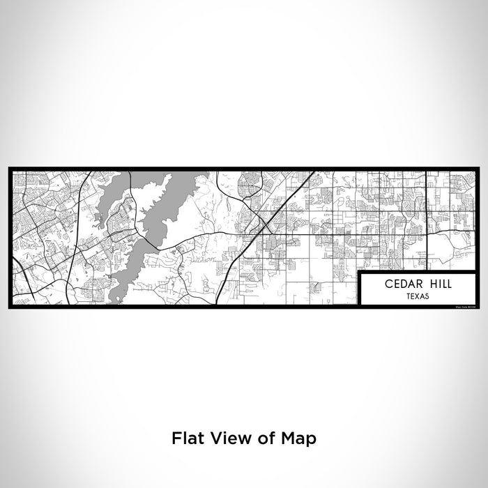 Flat View of Map Custom Cedar Hill Texas Map Enamel Mug in Classic