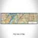 Flat View of Map Custom Cedar Hill Texas Map Enamel Mug in Woodblock