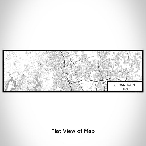 Flat View of Map Custom Cedar Park Texas Map Enamel Mug in Classic