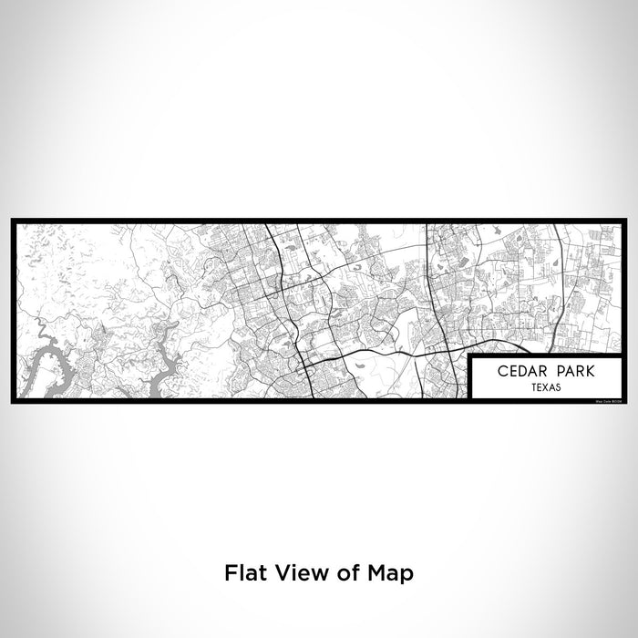 Flat View of Map Custom Cedar Park Texas Map Enamel Mug in Classic