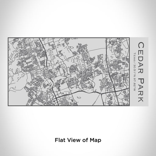 Rendered View of Cedar Park Texas Map Engraving on 17oz Stainless Steel Insulated Cola Bottle