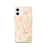 Custom Cedar Park Texas Map iPhone 12 Phone Case in Watercolor