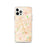 Custom Cedar Park Texas Map iPhone 12 Pro Phone Case in Watercolor