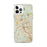 Custom Cedar Park Texas Map iPhone 12 Pro Max Phone Case in Woodblock