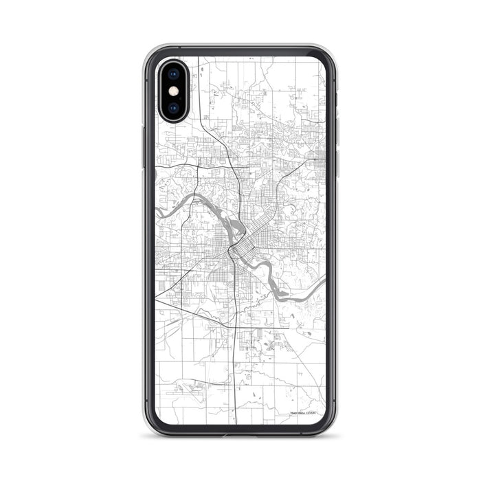 Custom Cedar Rapids Iowa Map Phone Case in Classic
