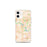 Custom Cedar Rapids Iowa Map iPhone 12 mini Phone Case in Watercolor
