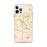 Custom Cedar Rapids Iowa Map iPhone 12 Pro Max Phone Case in Watercolor