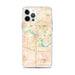 Custom Cedar Rapids Iowa Map iPhone 12 Pro Max Phone Case in Watercolor