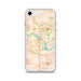 Custom Cedar Rapids Iowa Map iPhone SE Phone Case in Watercolor