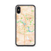 Custom Cedar Rapids Iowa Map Phone Case in Watercolor