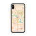 Custom Cedar Rapids Iowa Map Phone Case in Watercolor
