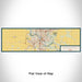Flat View of Map Custom Cedar Rapids Iowa Map Enamel Mug in Woodblock