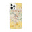 Custom Cedar Rapids Iowa Map iPhone 12 Pro Max Phone Case in Woodblock