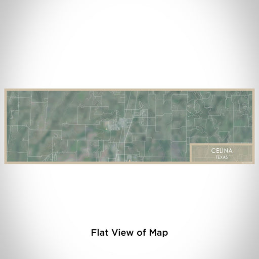 Flat View of Map Custom Celina Texas Map Enamel Mug in Afternoon