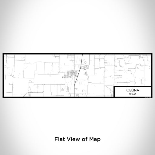 Flat View of Map Custom Celina Texas Map Enamel Mug in Classic