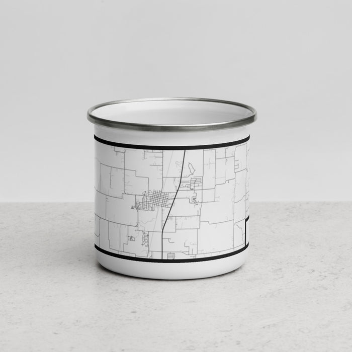 Front View Custom Celina Texas Map Enamel Mug in Classic