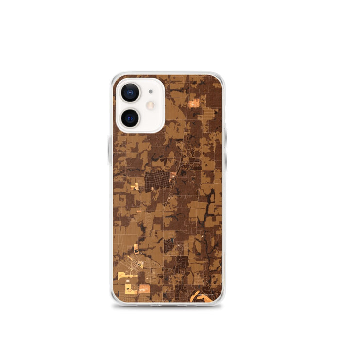 Custom Celina Texas Map iPhone 12 mini Phone Case in Ember