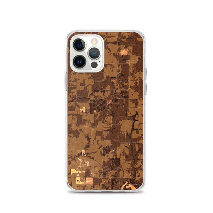 Custom Celina Texas Map iPhone 12 Pro Phone Case in Ember