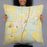 Person holding 22x22 Custom Celina Texas Map Throw Pillow in Woodblock
