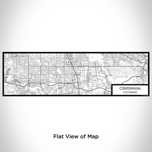 Flat View of Map Custom Centennial Colorado Map Enamel Mug in Classic