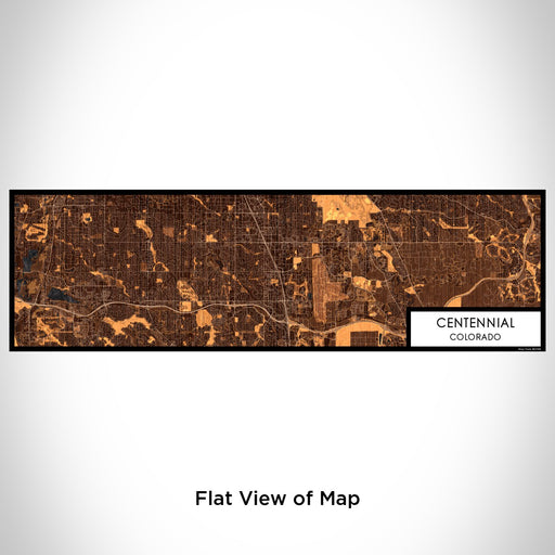 Flat View of Map Custom Centennial Colorado Map Enamel Mug in Ember