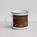 Left View Custom Centennial Colorado Map Enamel Mug in Ember