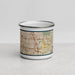 Front View Custom Centennial Colorado Map Enamel Mug in Woodblock