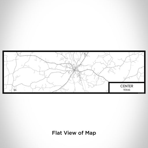 Flat View of Map Custom Center Texas Map Enamel Mug in Classic