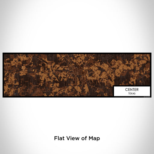 Flat View of Map Custom Center Texas Map Enamel Mug in Ember