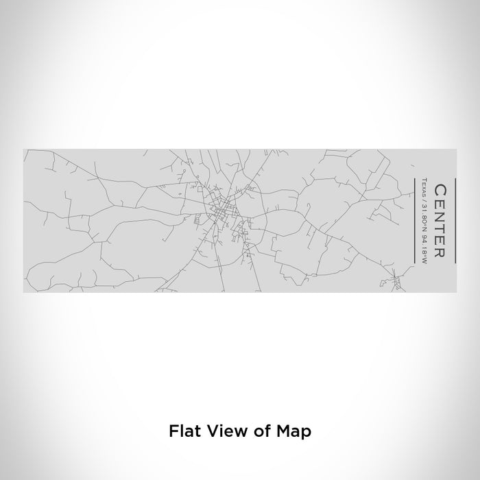 Rendered View of Center Texas Map Engraving on 10oz Stainless Steel Insulated Cup with Sipping Lid