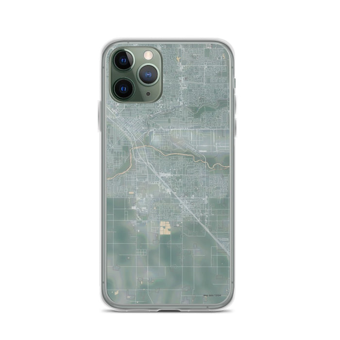 Custom iPhone 11 Pro Ceres California Map Phone Case in Afternoon