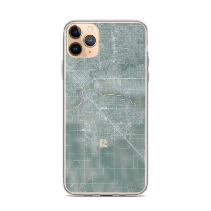 Custom iPhone 11 Pro Max Ceres California Map Phone Case in Afternoon