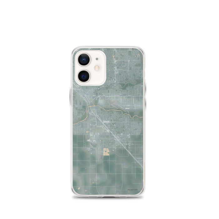 Custom iPhone 12 mini Ceres California Map Phone Case in Afternoon