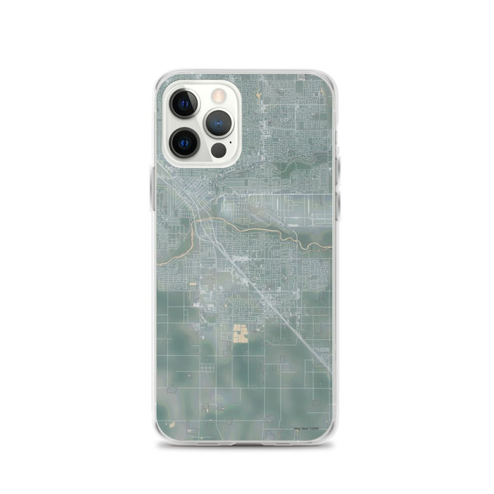 Custom iPhone 12 Pro Ceres California Map Phone Case in Afternoon