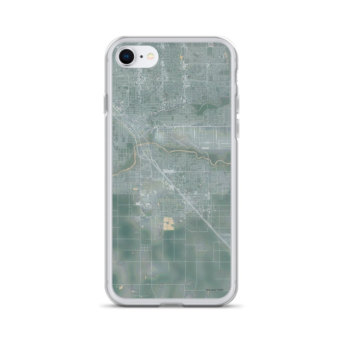 Custom iPhone SE Ceres California Map Phone Case in Afternoon