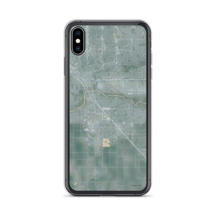 Custom iPhone XS Max Ceres California Map Phone Case in Afternoon