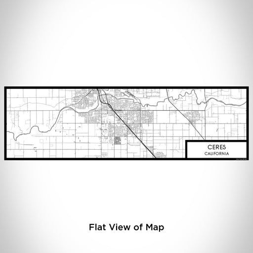 Flat View of Map Custom Ceres California Map Enamel Mug in Classic