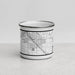 Front View Custom Ceres California Map Enamel Mug in Classic