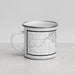 Left View Custom Ceres California Map Enamel Mug in Classic