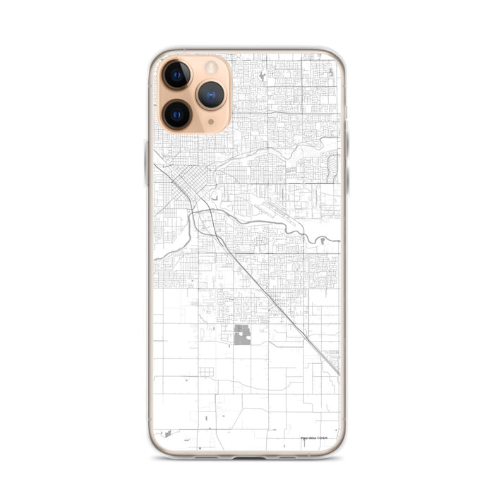 Custom iPhone 11 Pro Max Ceres California Map Phone Case in Classic