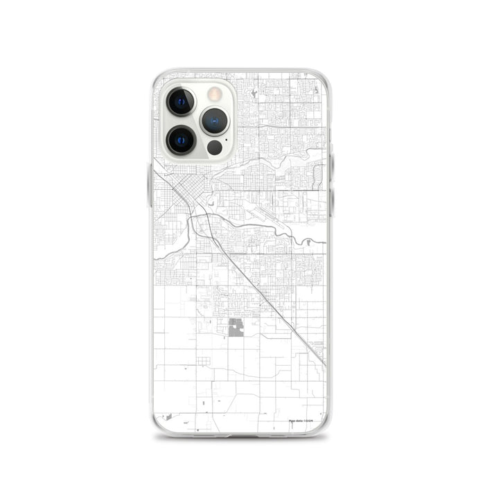 Custom iPhone 12 Pro Ceres California Map Phone Case in Classic