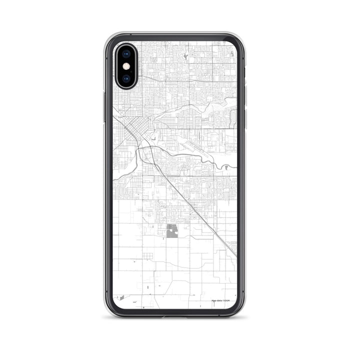 Custom iPhone XS Max Ceres California Map Phone Case in Classic