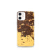 Custom iPhone 12 mini Ceres California Map Phone Case in Ember