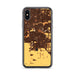 Custom iPhone X/XS Ceres California Map Phone Case in Ember