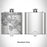 Rendered View of Ceres California Map Engraving on 6oz Stainless Steel Flask