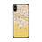 Custom iPhone X/XS Ceres California Map Phone Case in Woodblock